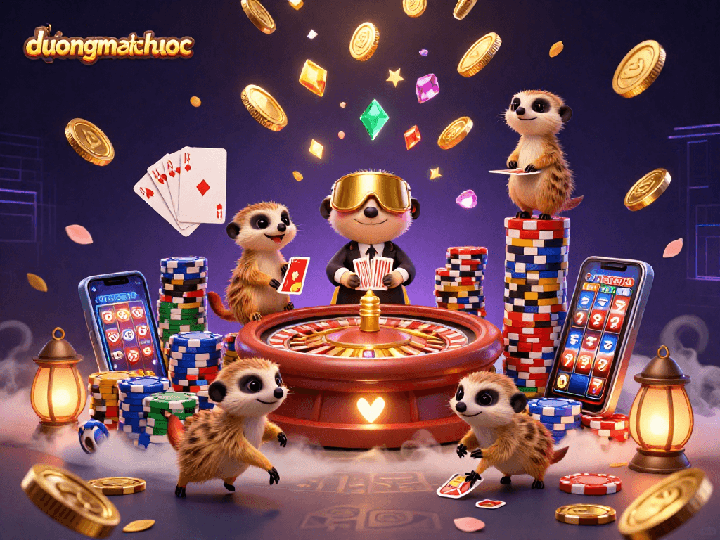 Experience duongmatchuoc as meerkats engage in thrilling casino operations amidst fabulous gold and gems.