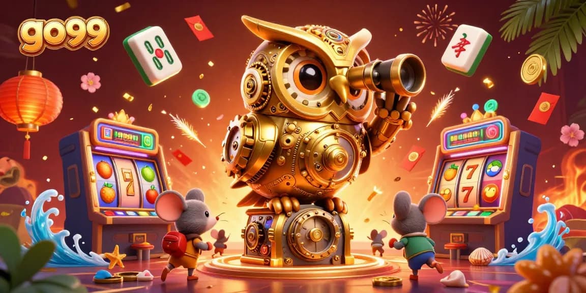 Experience the excitement of go 99 with lively slot machines and vibrant casino elements.