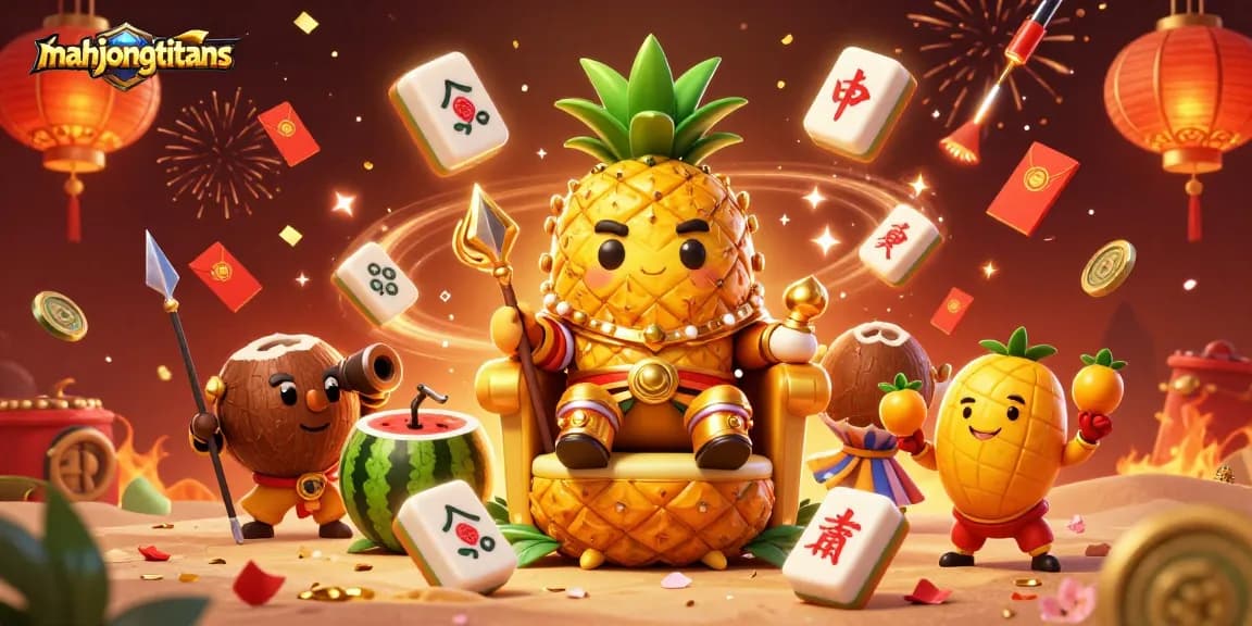 Engage in exciting Mahjong Titans gameplay in this vibrant casino scene!