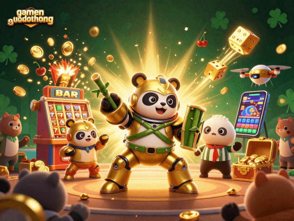 Engage with gamenohudoithuong to experience thrilling jackpot wins amid a vibrant 3D casino world.
