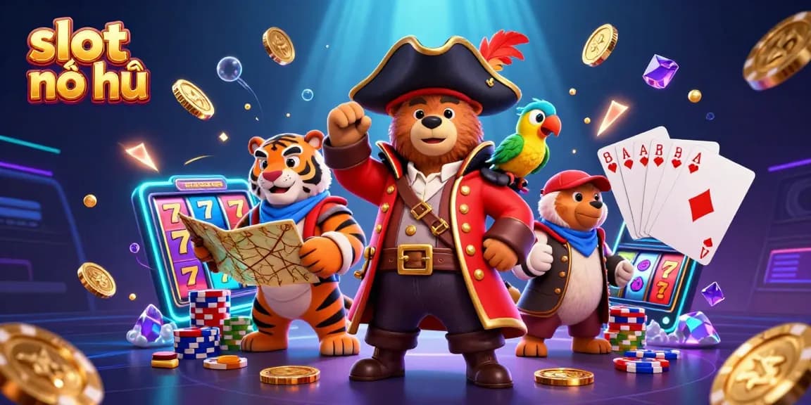 Experience immersive slot nổ hũ excitement with pirate characters, treasure, and dynamic game elements.
