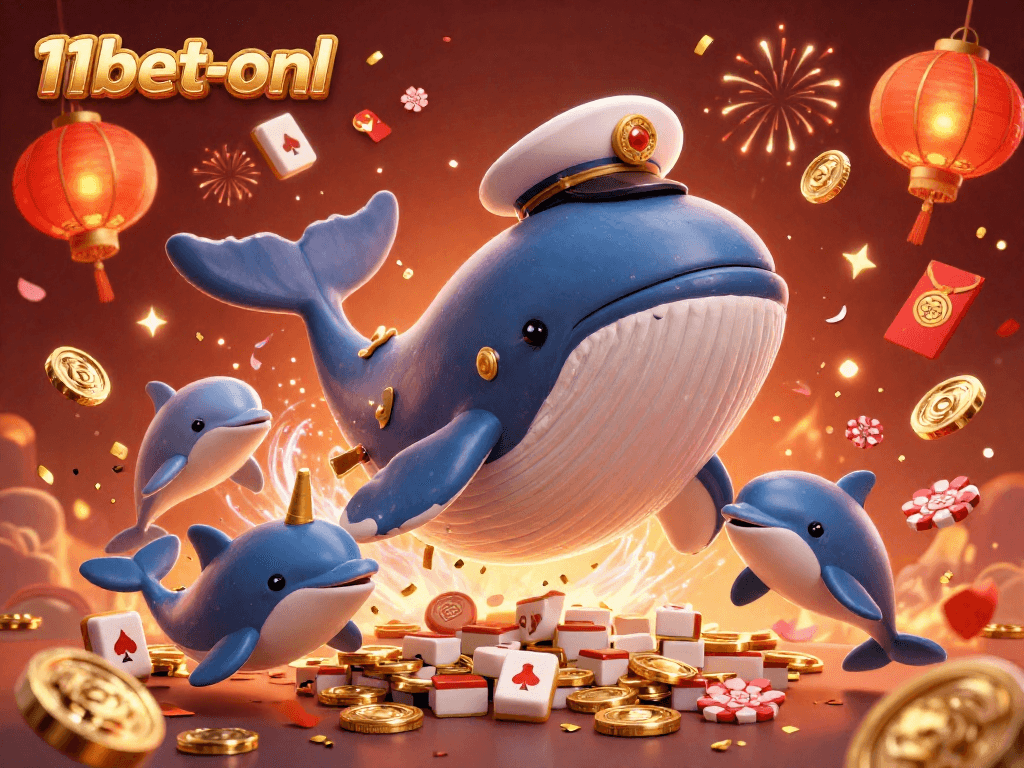 Experience thrilling fun with 11bet-onl's vibrant 3D casino illustration showcasing playful gaming elements.