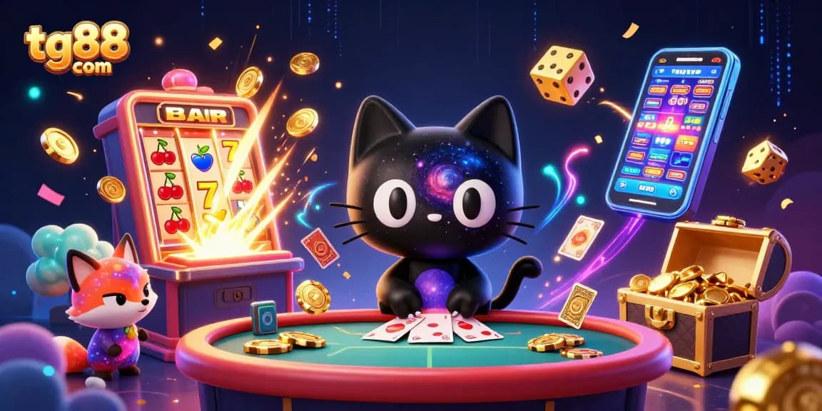 Play slots and win big at tg88 com with an exciting cosmic casino scene.