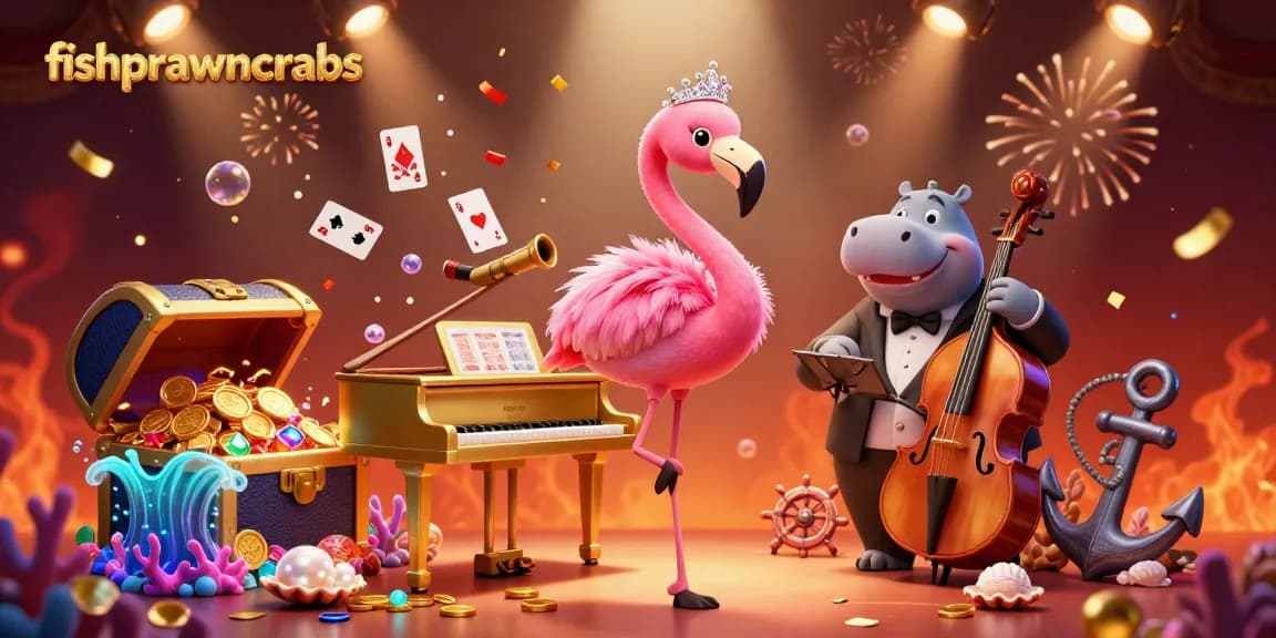 Engage in the thrill of fishprawncrabs casino gaming with vibrant scenes of underwater treasures and lively characters.