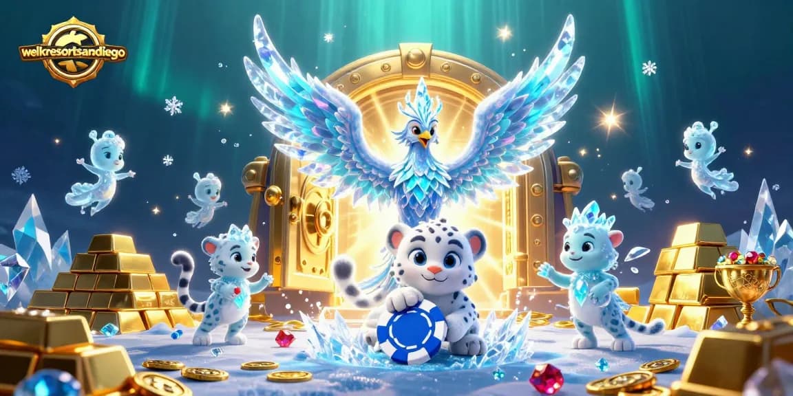 Experience thrilling gameplay at welkresortsandiego with an exhilarating casino scene featuring stunning ice-themed characters.