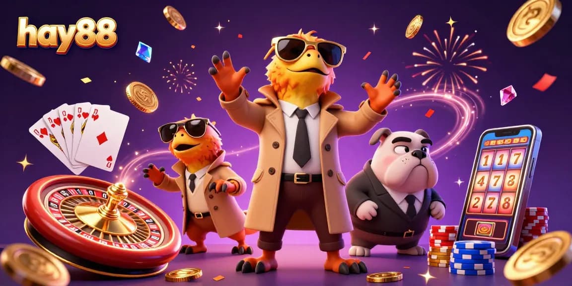 Engage with thrilling games at hay88 featuring raptors entering a vibrant VIP casino lounge.