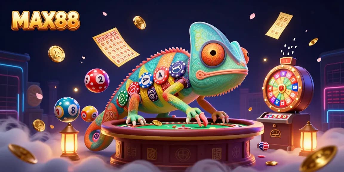 Capture excitement with MAX88's vibrant casino atmosphere featuring colorful games and lucky moments.