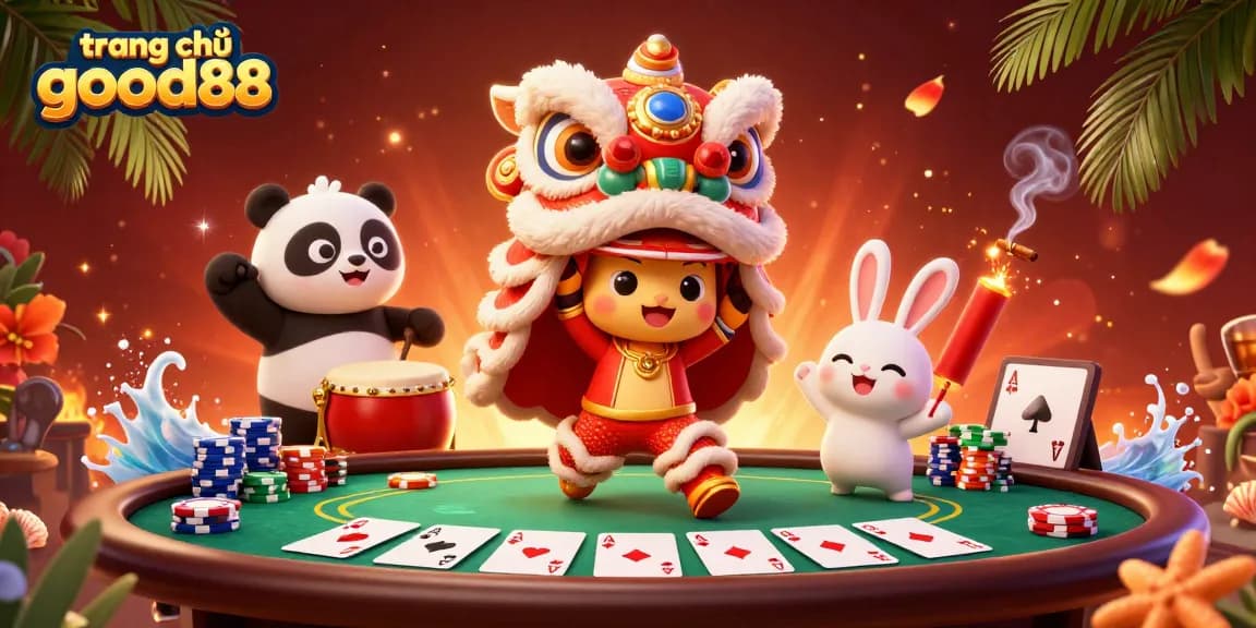 Experience the excitement of betting at trang chủ good88 with vibrant characters and engaging casino elements.