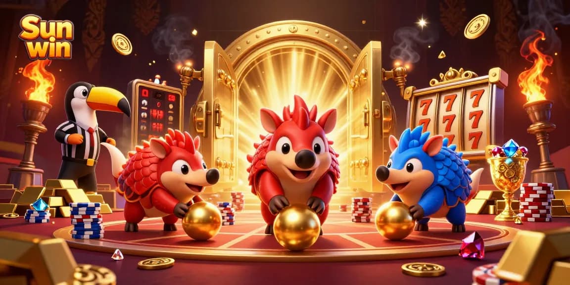 Engage in the thrilling Sun win casino experience with rival pangolins in action.