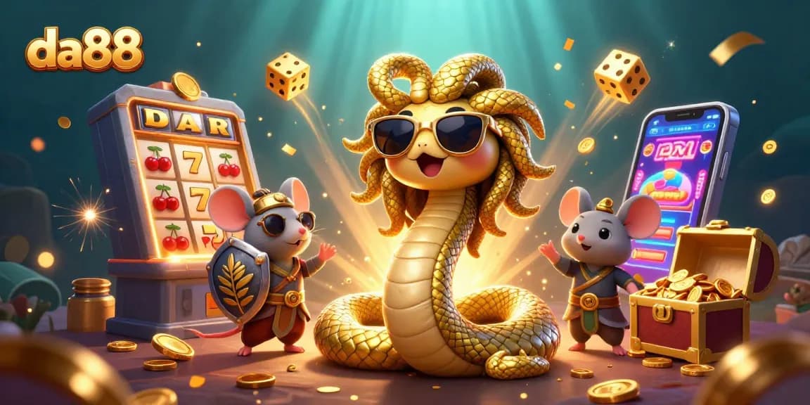Experience winning strategies with da88 in a vibrant casino-themed scene full of excitement.