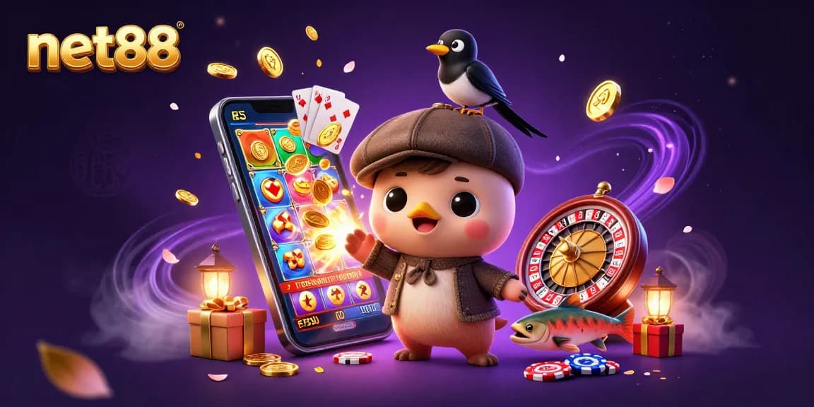 Experience thrilling games at net88 with vibrant characters and immersive casino elements in colorful 3D.