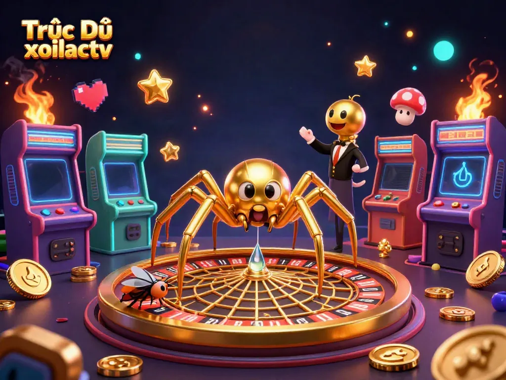 Experience thrilling bets in the vibrant world of Trực Tiếp xoilactv with this dynamic casino scene.