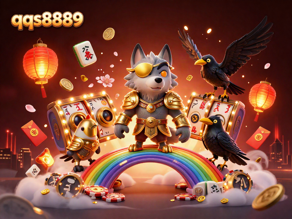 Experience thrilling gameplay at qqs8889 with vibrant slot reels and glowing Norse characters.