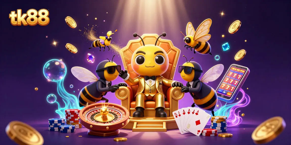 tk88 gamblers spinning the roulette wheel amidst a vibrant casino scene of coins and gems.
