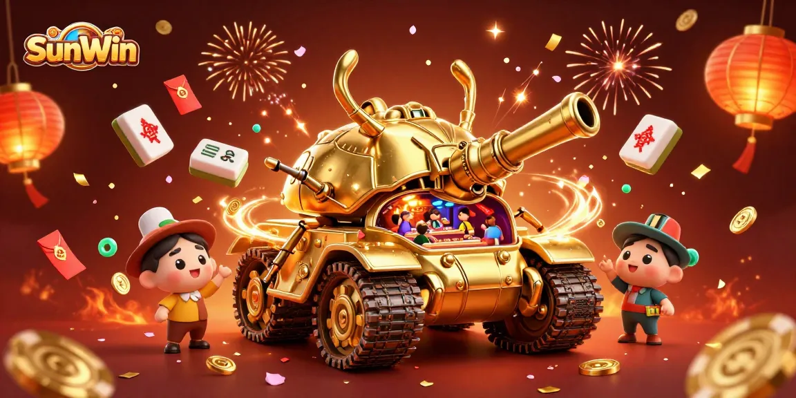 Experience thrilling gameplay and excitement at SunWin with our vibrant casino scene illustration!