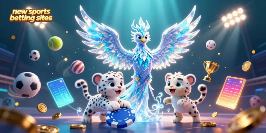 Experience exciting new sports betting sites with competitive odds and engaging gameplay in this vibrant illustration.