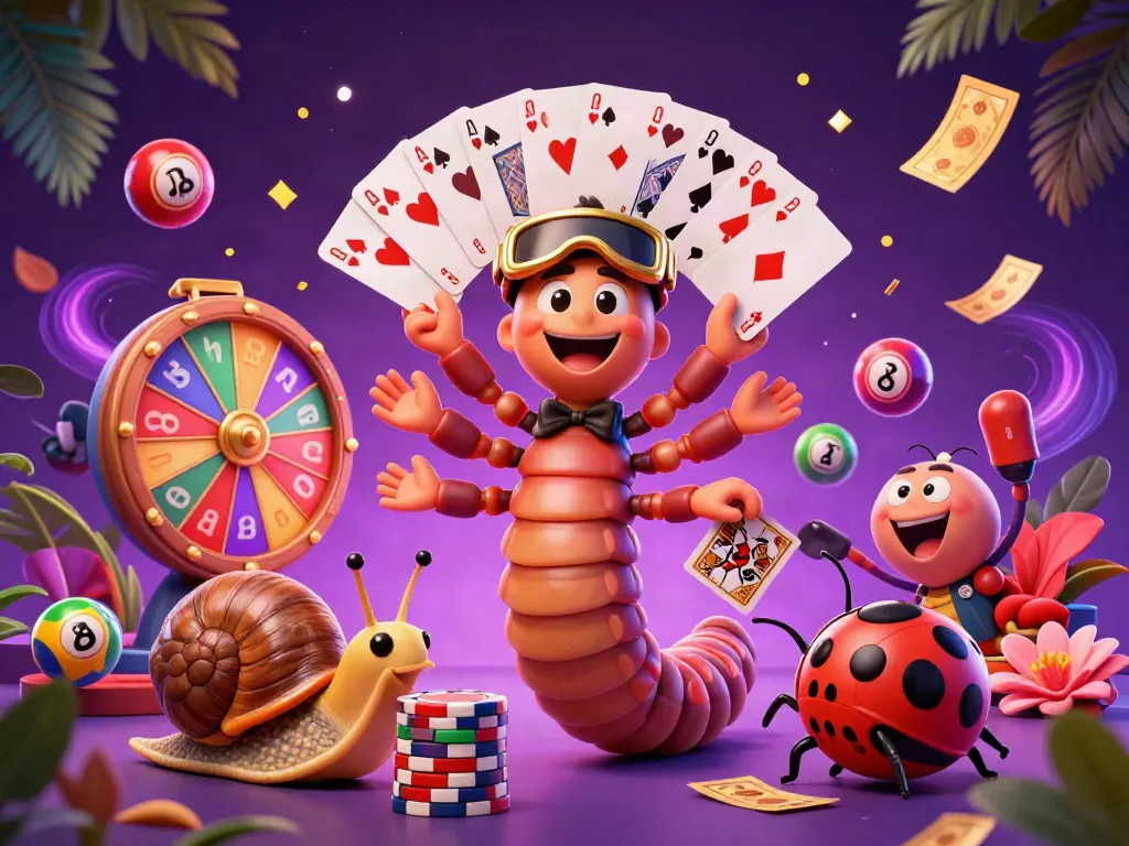 LC88 brings excitement with a dynamic casino scene featuring a millipede dealer and vibrant game elements.