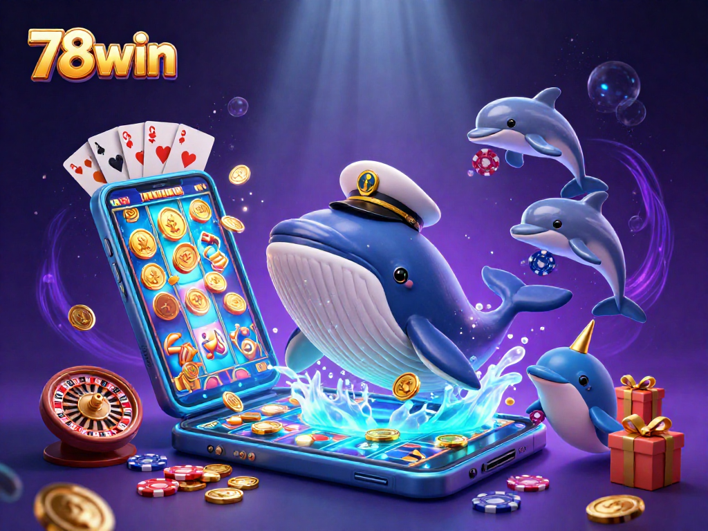 Experience thrilling wins with 78win, featuring a colorful underwater casino adventure.