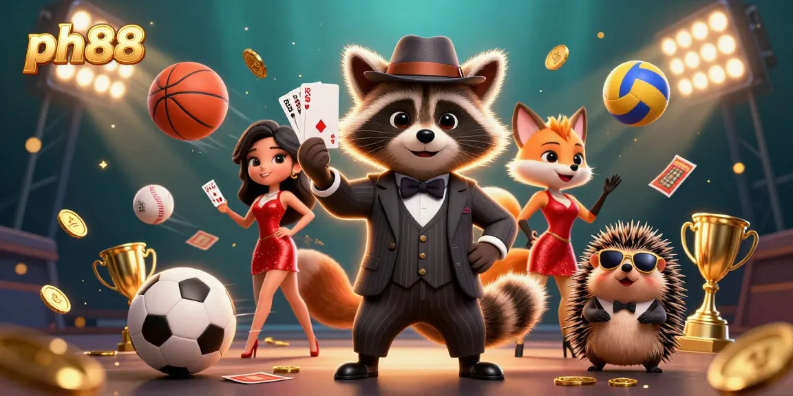 Experience exhilarating gaming at ph88 with dynamic sports symbols and animated characters.