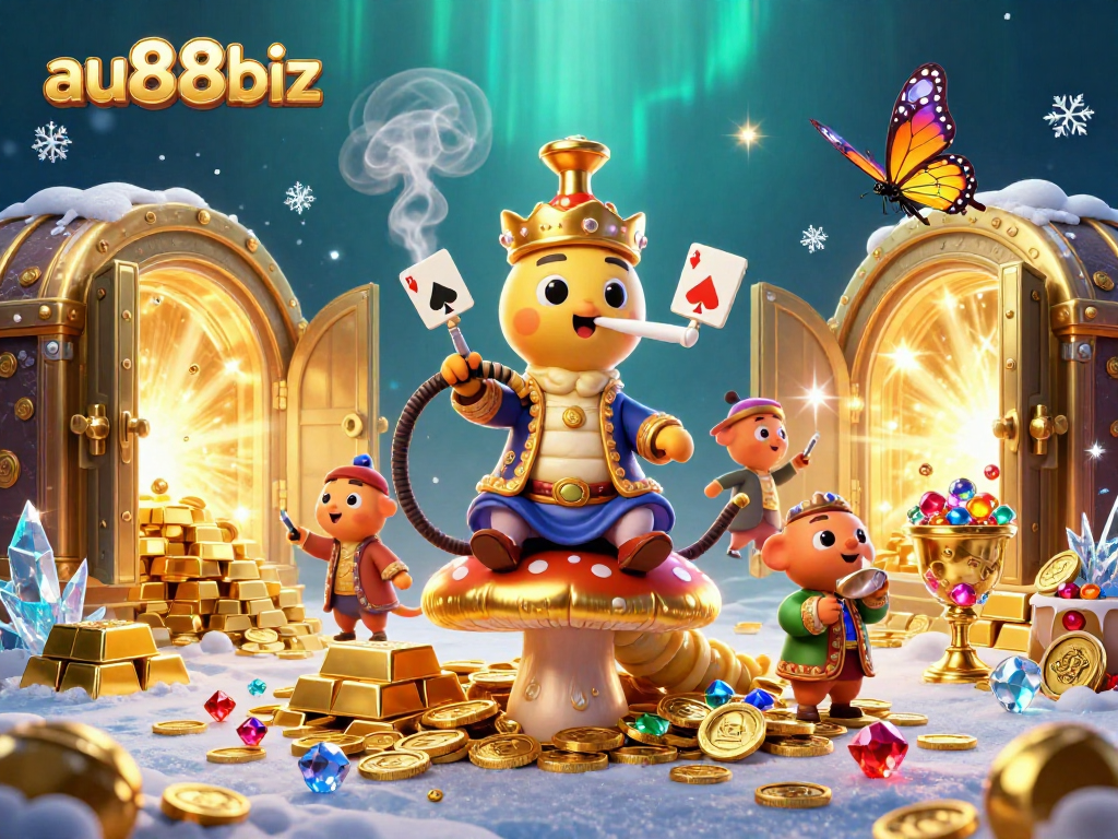 Engage with exciting games at au88biz featuring a vibrant casino scene enriched with treasure elements.