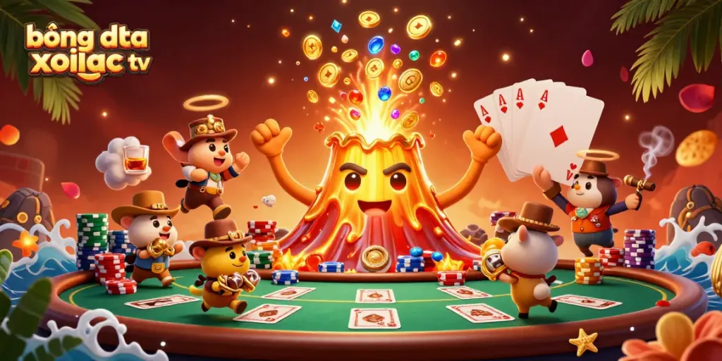 Experience the excitement of bóng đá trực tuyến xoilac tv with vibrant casino elements and colorful treasures.