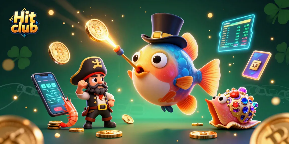Hit club showcases a vibrant undersea adventure with glowing crypto treasures and playful characters.