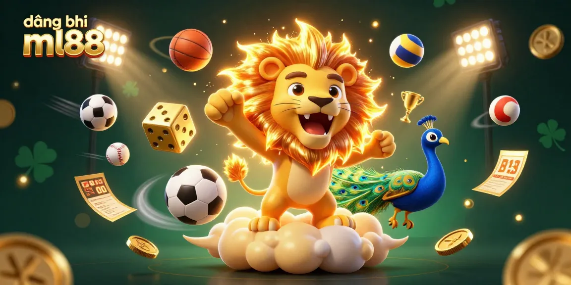 Engage in exciting gameplay with đăng ký ml88, featuring vivid lion and dice elements amidst sports excitement.