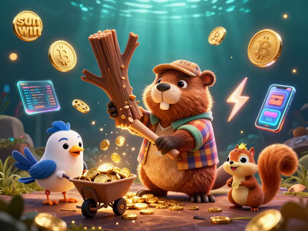 Experience the excitement of sun win casino games, featuring vibrant characters and golden coins raining down in a captivating digital scene.