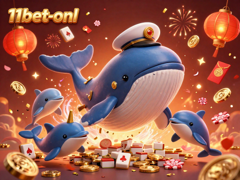 Experience thrilling fun with 11bet-onl's vibrant 3D casino illustration showcasing playful gaming elements.