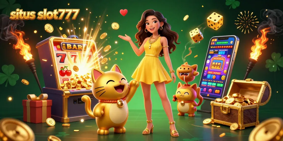 Experience winning thrills at situs slot777 with vibrant slots, colorful symbols, and festive elements.