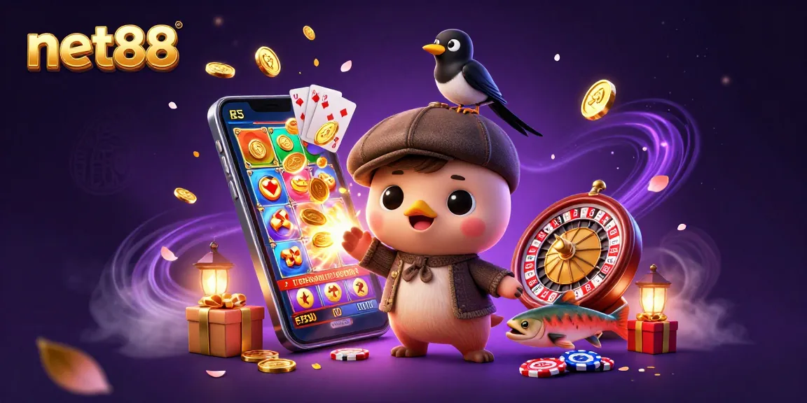 Experience thrilling games at net88 with vibrant characters and immersive casino elements in colorful 3D.