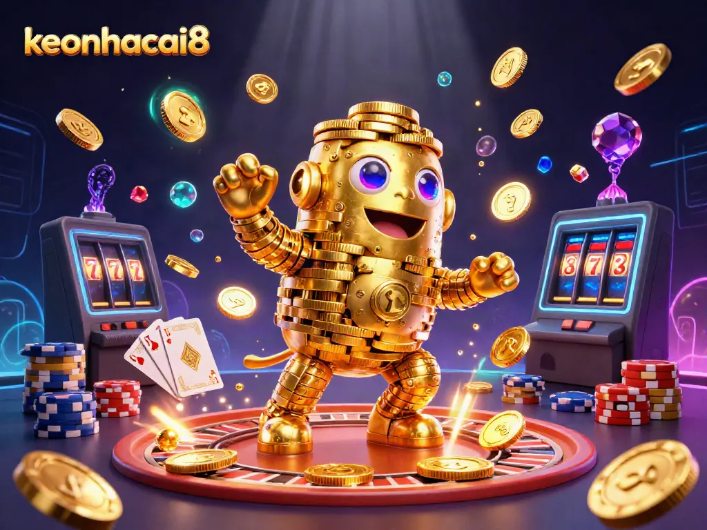 Experience thrilling wins with keonhacai8 in this dynamic casino scene full of action.