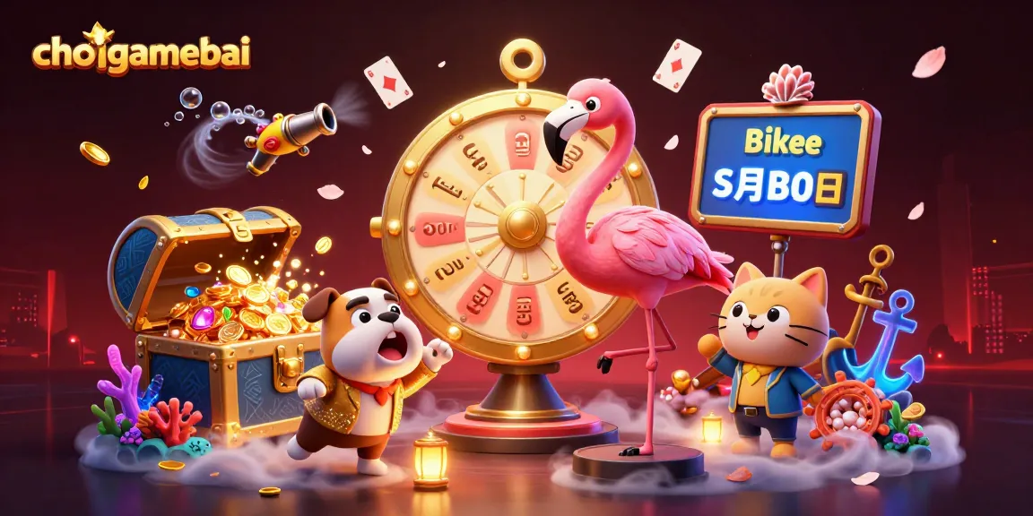 Join the excitement at choigamebai with a vibrant gaming scene featuring lively characters and exhilarating prizes.
