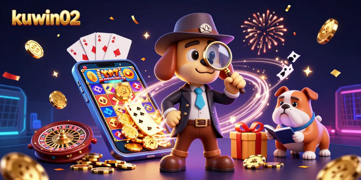 Engage in thrilling gameplay with kuwin02 as the 3D detective explores poker chip clues amidst vibrant casino action.