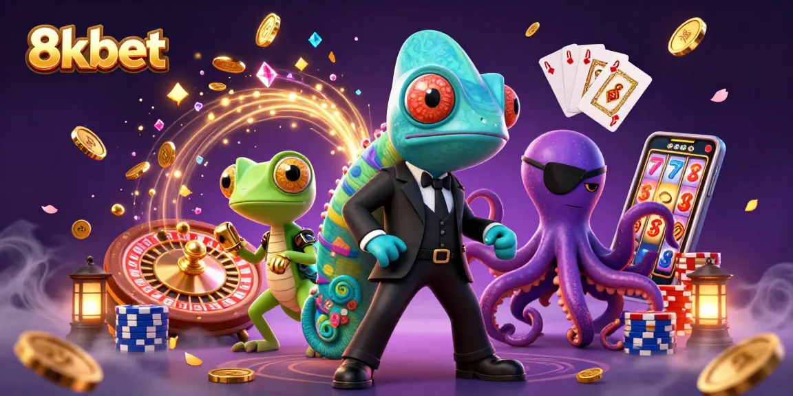 Experience thrilling gameplay with 8xbet as vibrant characters ignite the casino atmosphere.