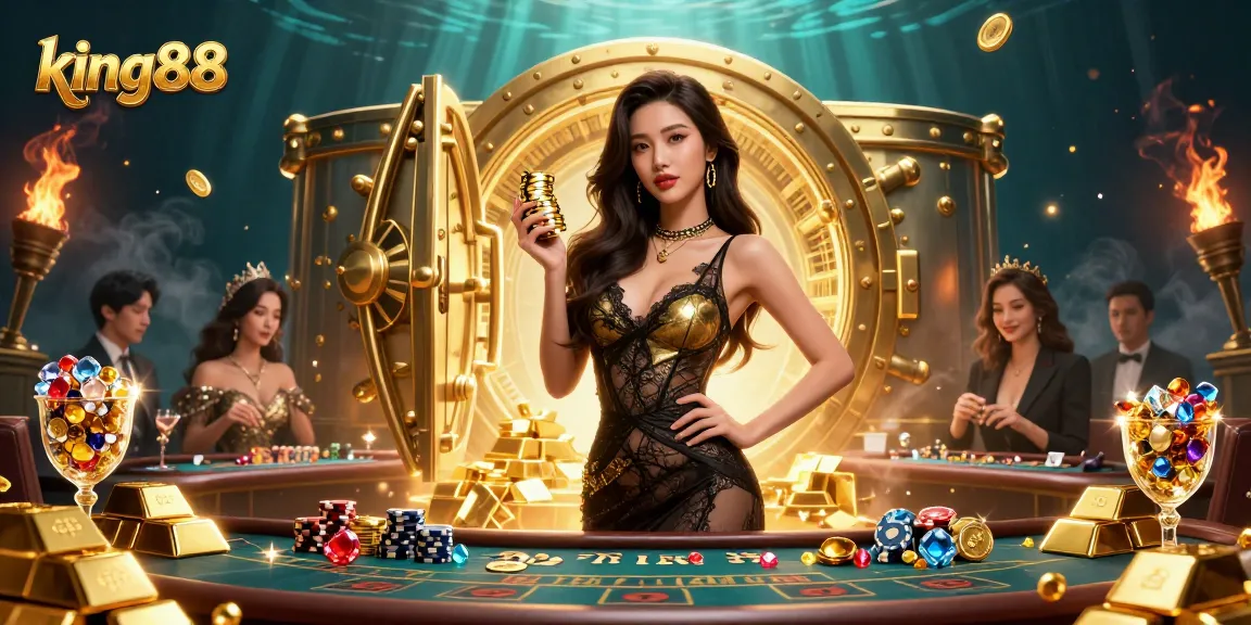 Experience thrilling live action at king88’s exclusive VIP baccarat table with stunning visuals and golden treasures.