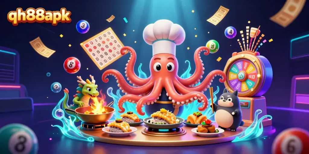 Experience thrilling gameplay at qh88apk with vibrant slots, jackpots, and animated characters.
