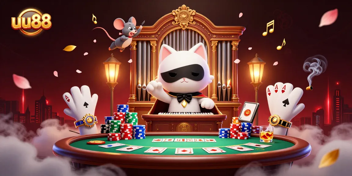 Players enjoy thrilling games at uu88 with vibrant casino elements in a captivating 3D illustration.
