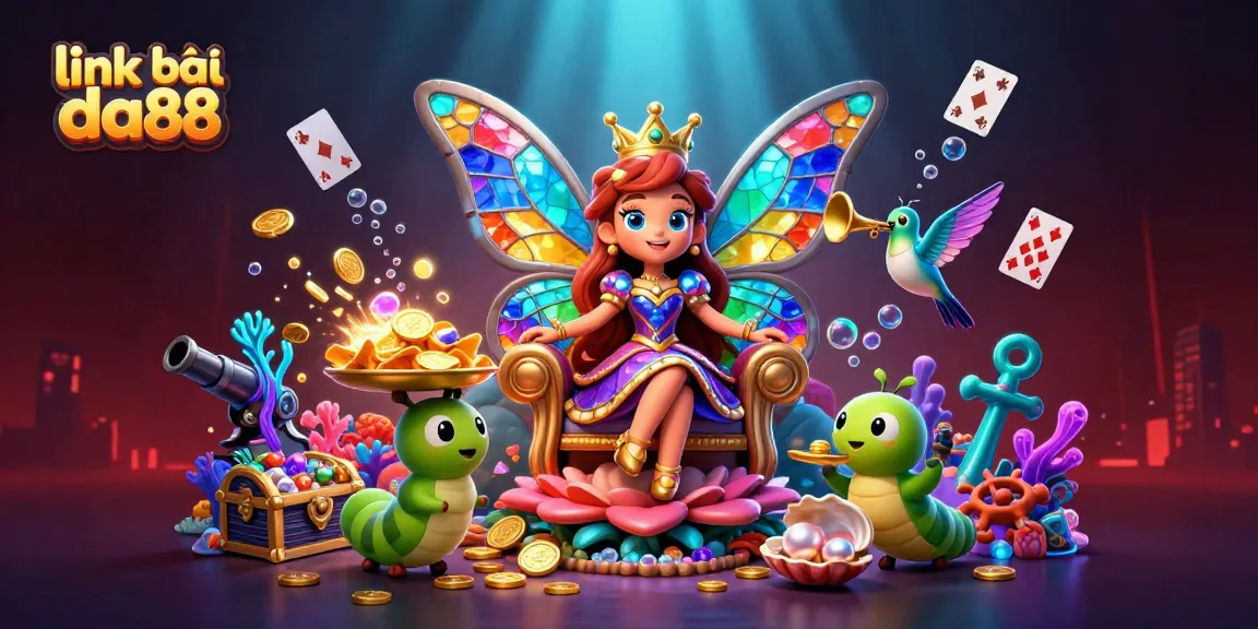 Experience the excitement of link vào da88 with vibrant casino elements and dynamic characters.