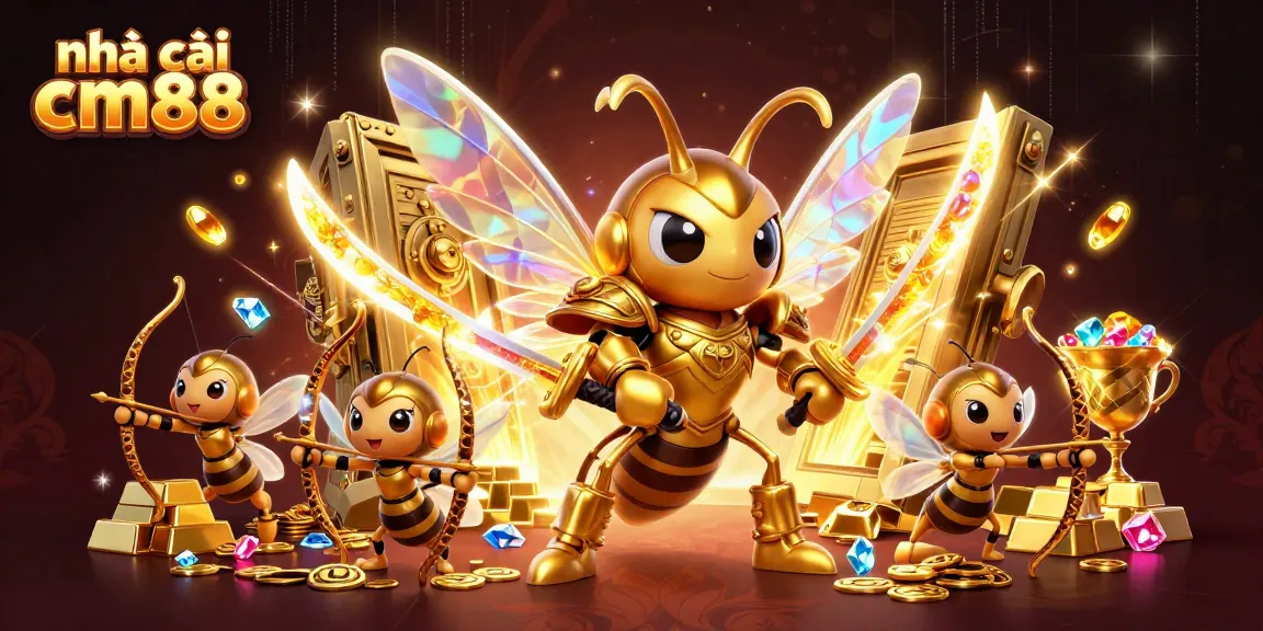 Experience the thrill of nhà cái cm88 with vibrant casino elements and dynamic characters in action.