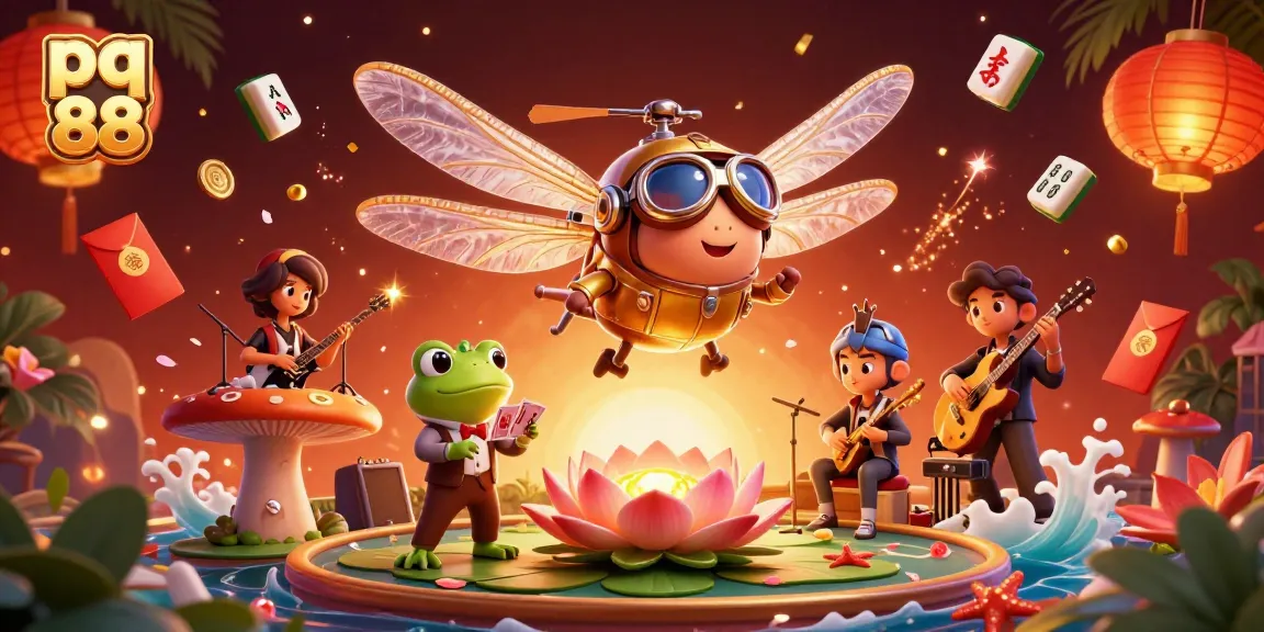 Engage in thrilling games at pq 88, where animated characters and vibrant casino elements create an exciting atmosphere.