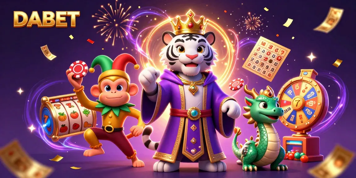 DABET brings excitement to players with a vibrant scene filled with engaging slots and lottery elements.