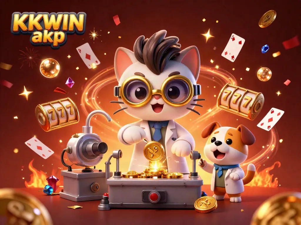 Experience the thrill of KKWIN apk with vibrant casino elements and colorful characters