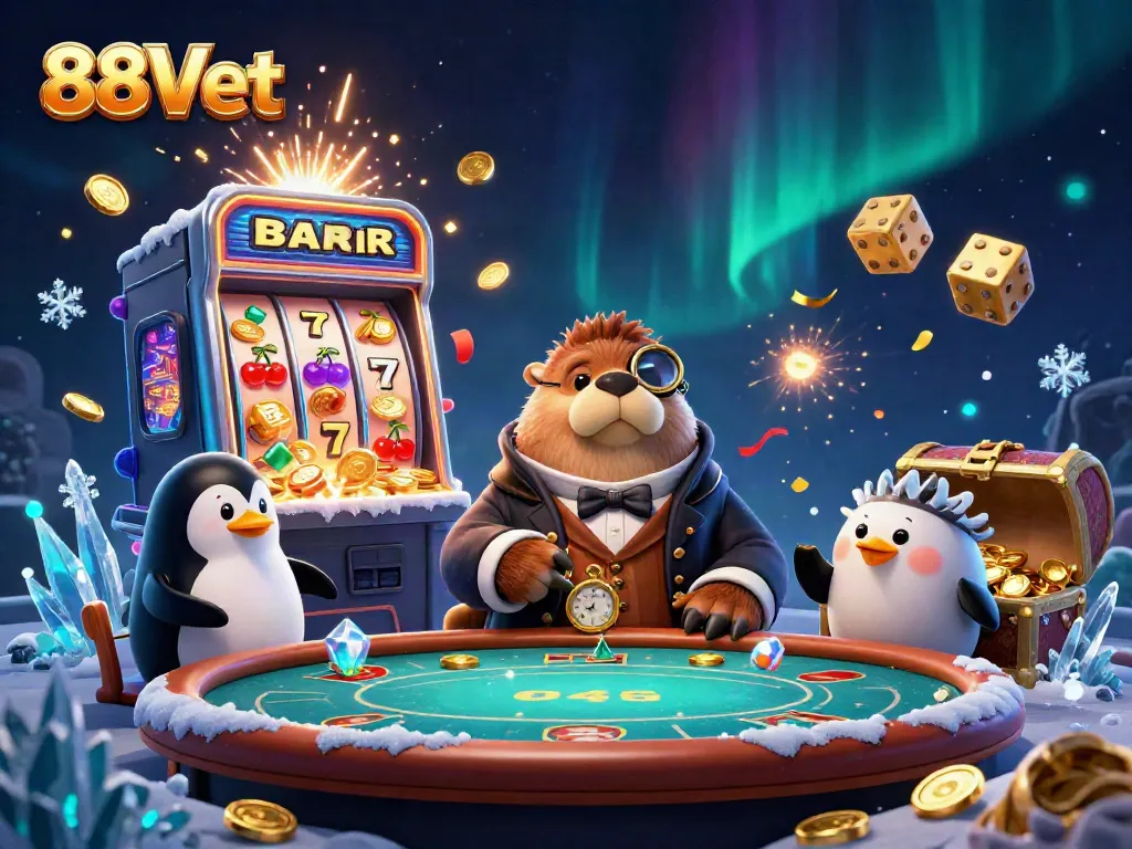Experience exhilarating gaming action with 88Vbet's vibrant, engaging casino atmosphere.