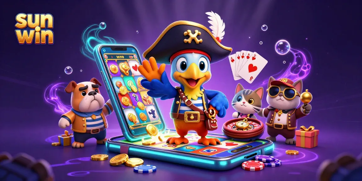 Engage with sun win and enjoy vibrant 3D casino adventures featuring playful characters, slots, and lively gaming elements.