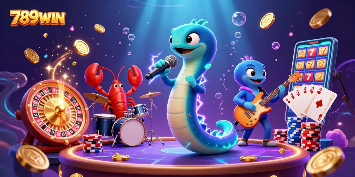 Experience the excitement of jackpot wins with 789WIN's vibrant underwater casino scene.