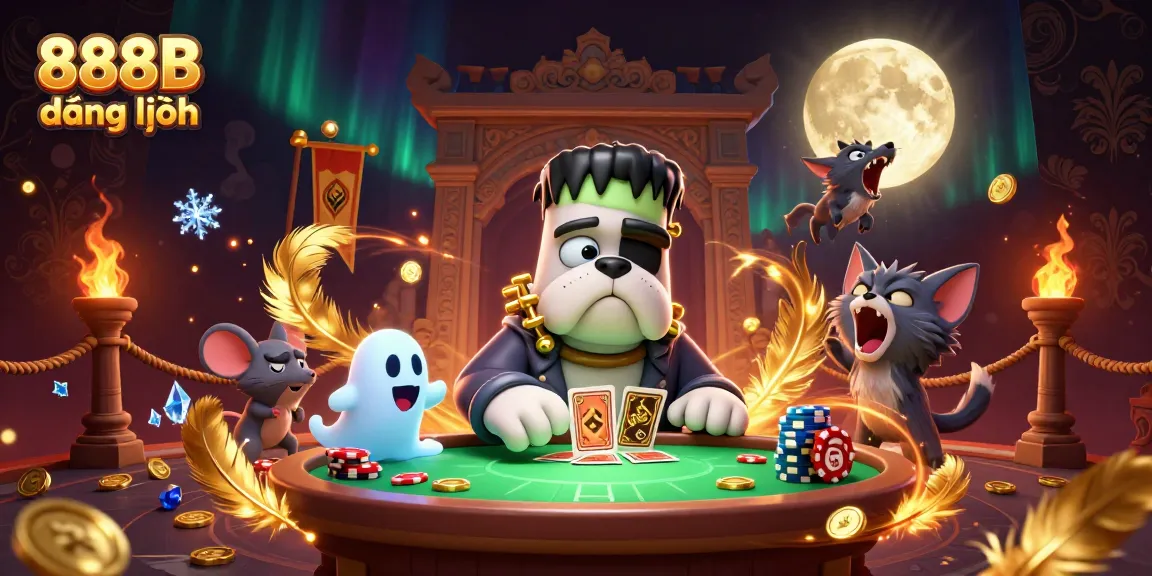 Join the thrill of gaming at 888B đăng nhập, showcasing characters engaging in an exciting casino atmosphere.