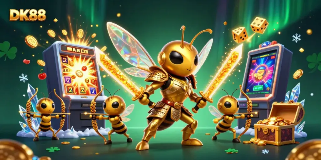 Experience thrilling gameplay at DK88 with vibrant slots, live action, and fortune symbols.