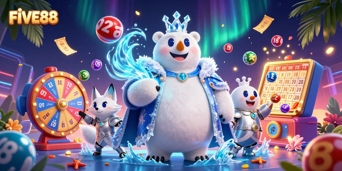 Join the exciting FIVE88 gaming experience with engaging lottery elements and vibrant energy.