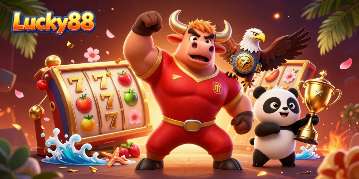 Experience thrilling moments with Lucky88 as slot reels spin, showcasing big wins and vibrant symbols.